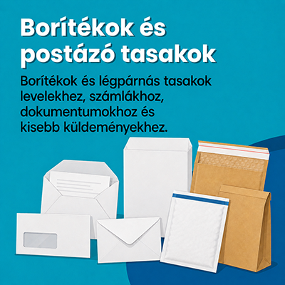 Borítékok és postázó tasakok céges postázáshoz