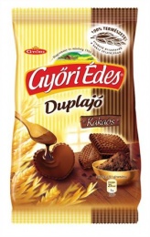 Keksz, 150 g, duplajó, GYŐRI  "Győri édes" kakaós