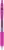 Zseléstoll, 0,33 mm, nyomógombos, ZEBRA "Sarasa Clip", magenta